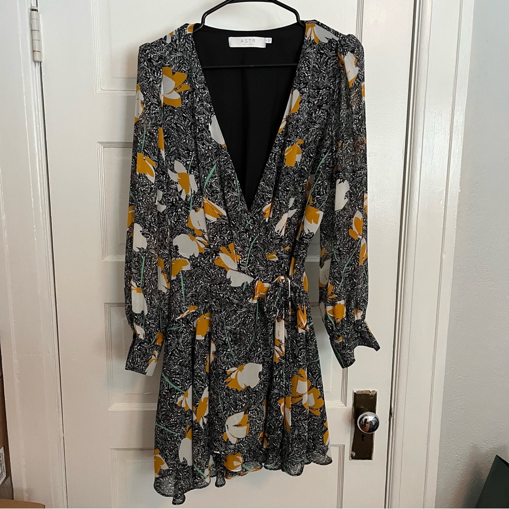 ASTR The Label Aja Mini Wrap Dress - Picture 3 of 8
